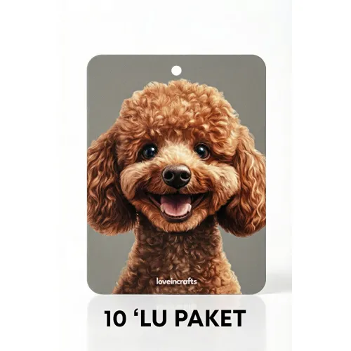 10'lu Paket Oto Araç Kokusu Toy Poddle - Vanilya Kokulu
